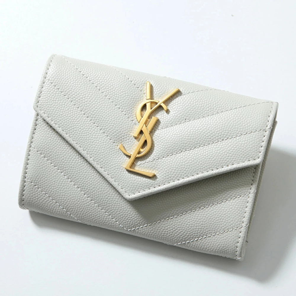 SAINT LAURENT coin case Wallet Card Quilted Cassandra Wallet